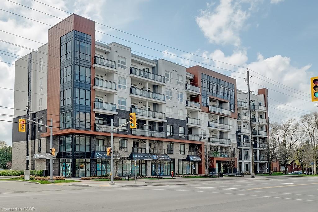 502-320 Plains Road E, Burlington, ON - Outdoor With Balcony With Facade