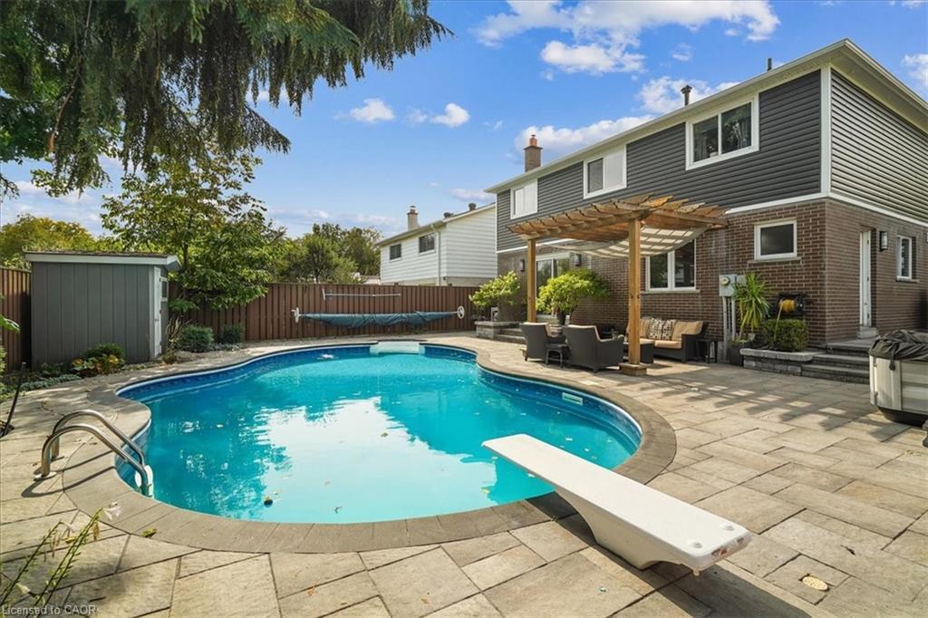 1923 Steepbank Crescent, Mississauga, ON - Outdoor With In Ground Pool With Backyard