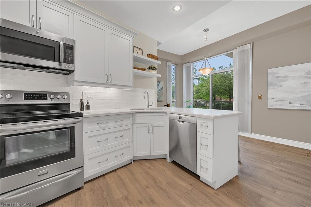 105-1770 Main Street W, Hamilton, ON - Indoor Photo Showing Kitchen With Stainless Steel Kitchen