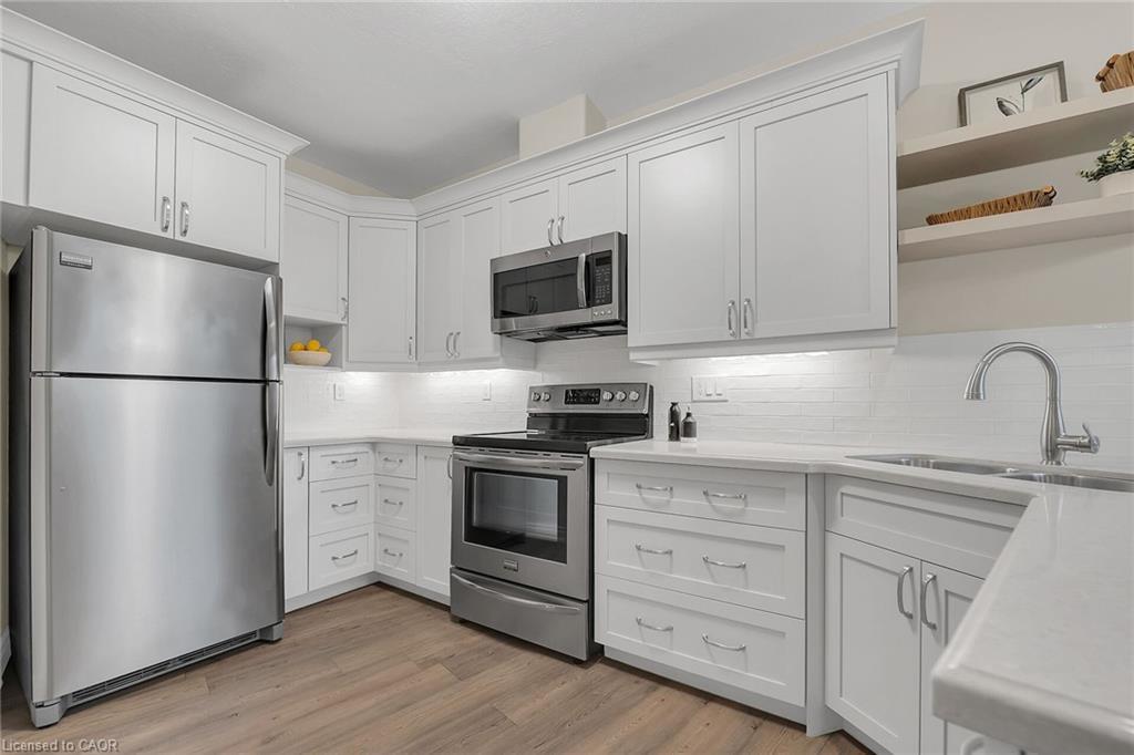 105-1770 Main Street W, Hamilton, ON - Indoor Photo Showing Kitchen With Stainless Steel Kitchen