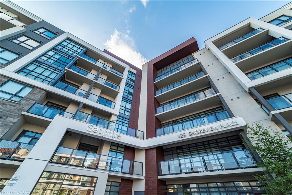 226-125 Shoreview Place, Stoney Creek, ON - Outdoor With Balcony With Facade