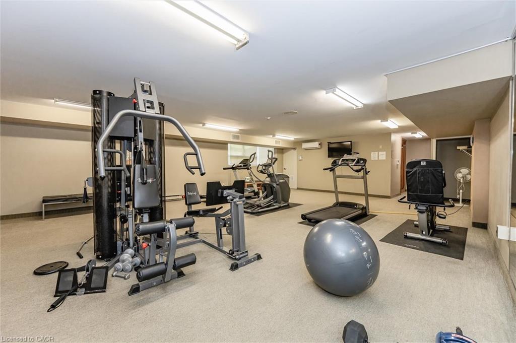 1410-35 Green Valley Drive, Kitchener, ON - Indoor Photo Showing Gym Room