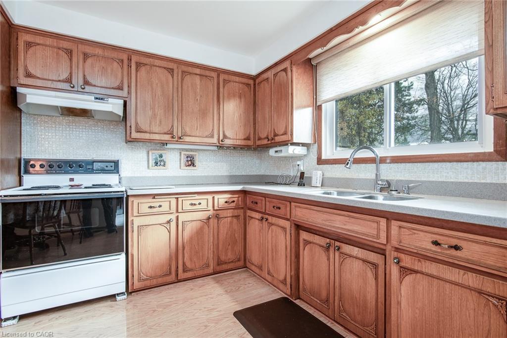 155 Shuh Avenue, Kitchener, ON - Indoor Photo Showing Kitchen With Double Sink
