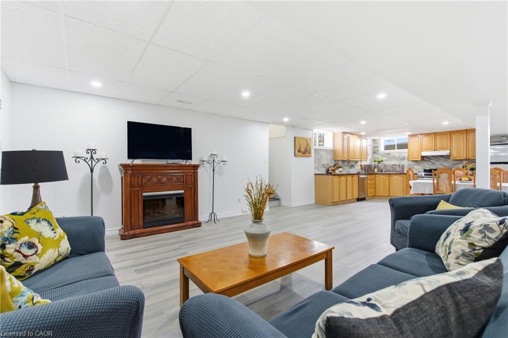 3810 River Road, Caledonia, ON - Indoor With Fireplace