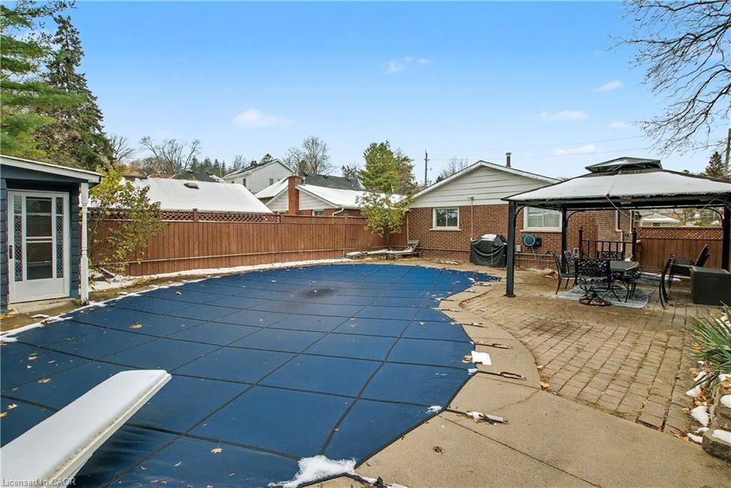 111 First Avenue, Cambridge, ON - Outdoor With In Ground Pool With Backyard