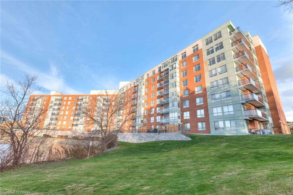 413-30 Blue Springs Drive, Waterloo, ON - Outdoor With Balcony With Facade
