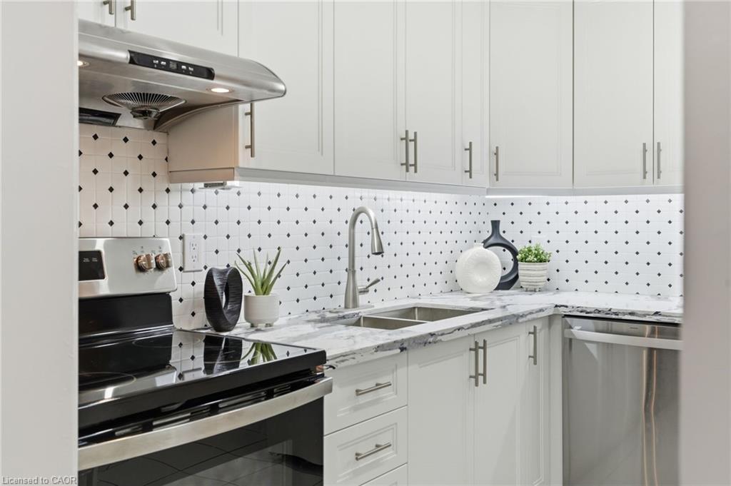 25-100 Vineberg Drive, Hamilton, ON - Indoor Photo Showing Kitchen With Double Sink With Upgraded Kitchen
