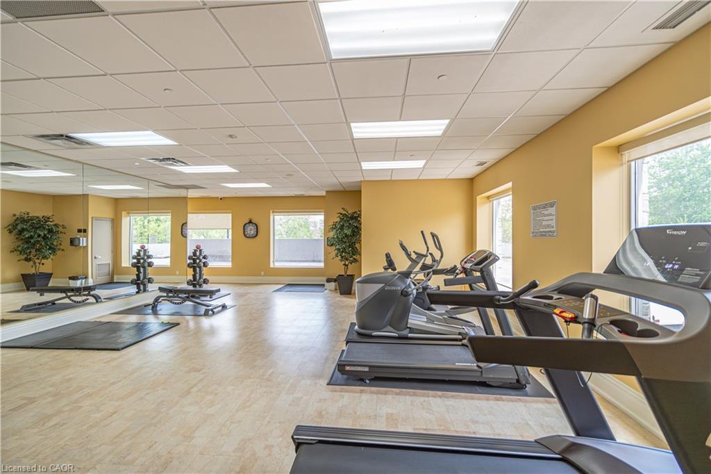 501-223 Erb Street W, Waterloo, ON - Indoor Photo Showing Gym Room