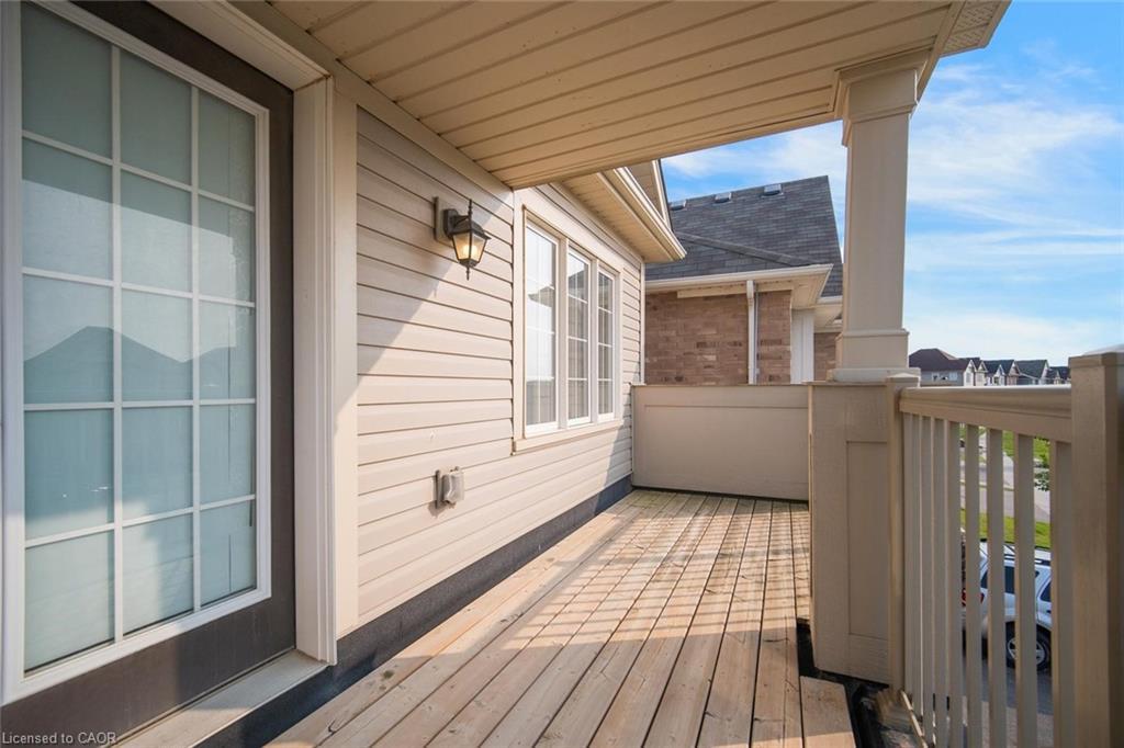 55 Longboat Run W, Brantford, ON - Outdoor With Deck Patio Veranda With Exterior