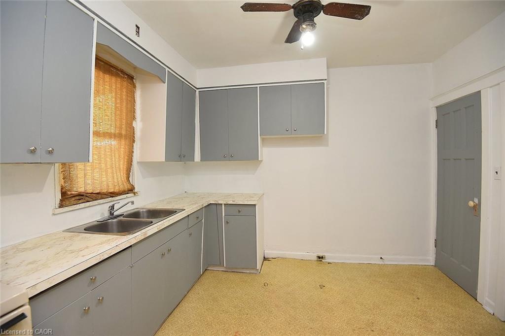 69 Gage Avenue N, Hamilton, ON - Indoor Photo Showing Kitchen With Double Sink