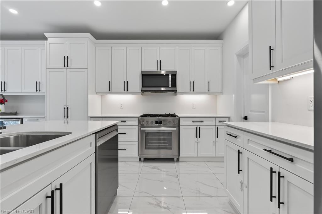 209 Jeffrey Place, Kitchener, ON - Indoor Photo Showing Kitchen With Upgraded Kitchen