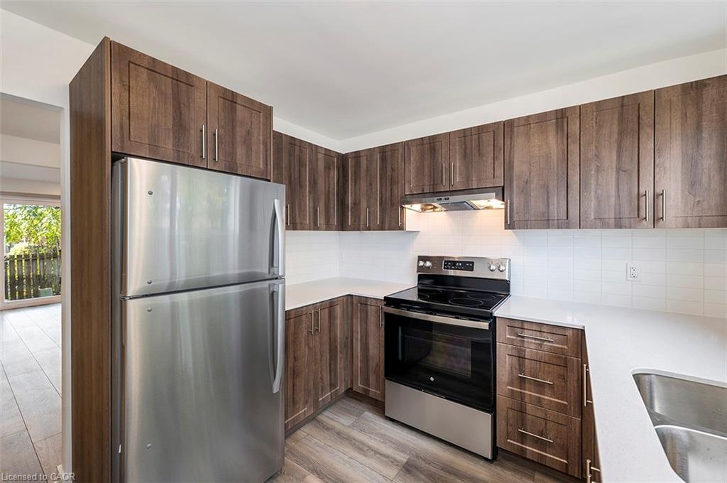 65 Woodman Drive N, Hamilton, ON - Indoor Photo Showing Kitchen With Stainless Steel Kitchen With Double Sink