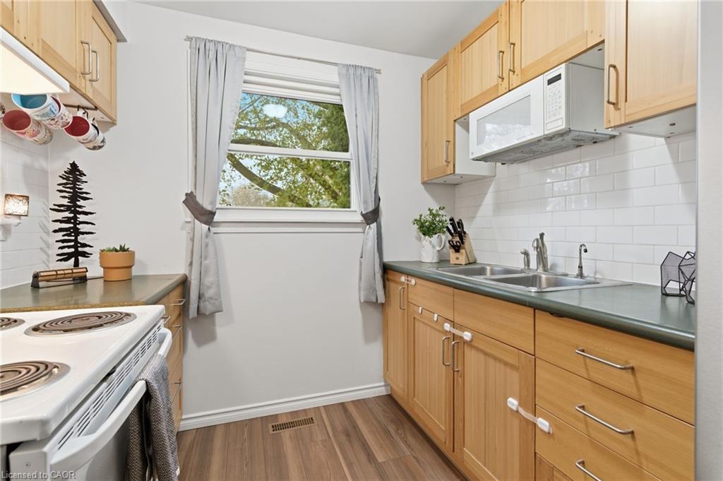 38 Golden Orchard Drive, Hamilton, ON - Indoor Photo Showing Kitchen With Double Sink