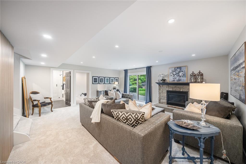 2038 15 Side Road, Milton, ON - Indoor Photo Showing Living Room With Fireplace