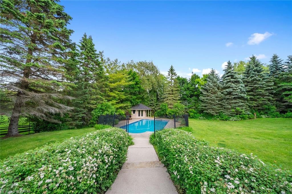 2038 15 Side Road, Milton, ON - Outdoor With In Ground Pool