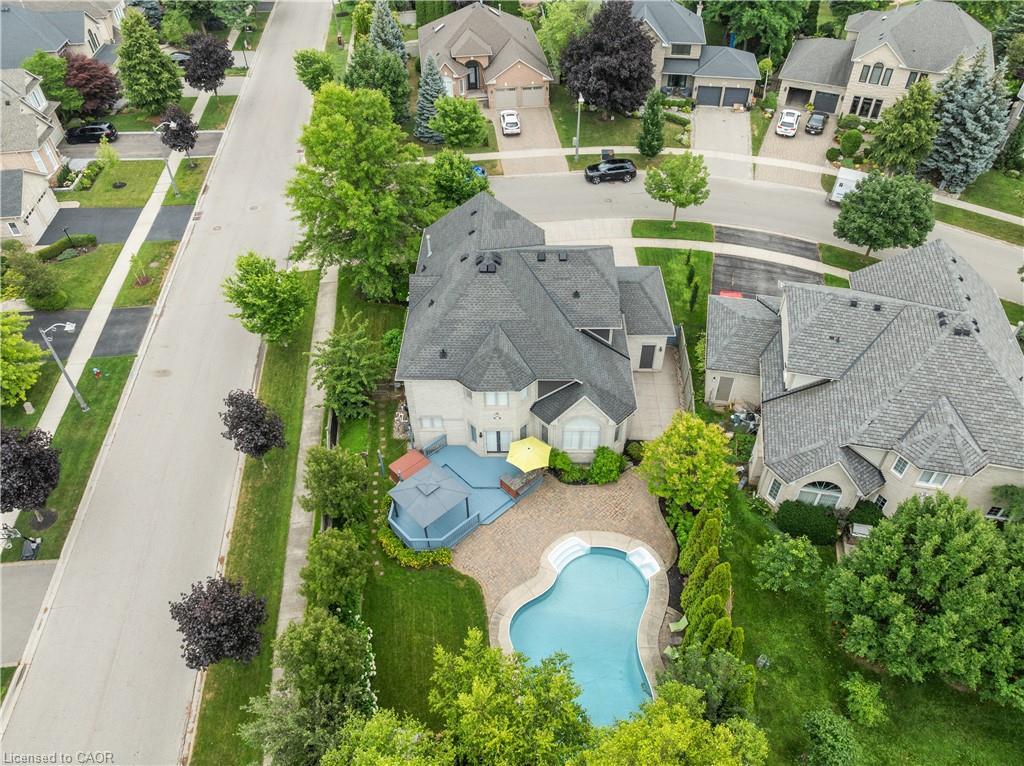2531 Hogan Court, Burlington, ON - Outdoor With In Ground Pool With View