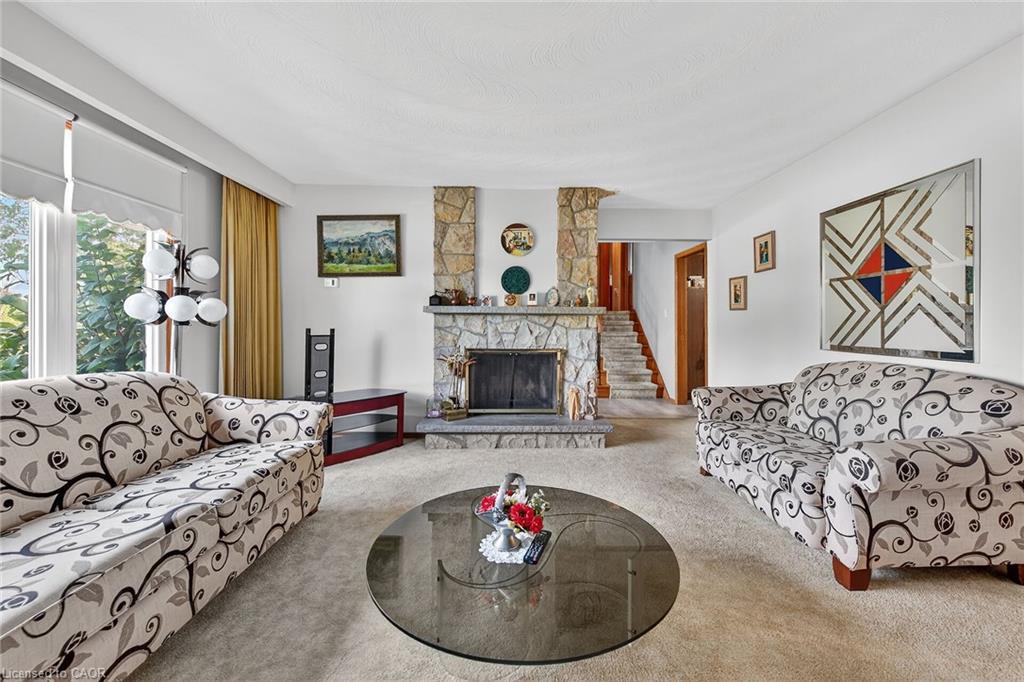 5 Third Road E, Stoney Creek, ON - Indoor With Fireplace