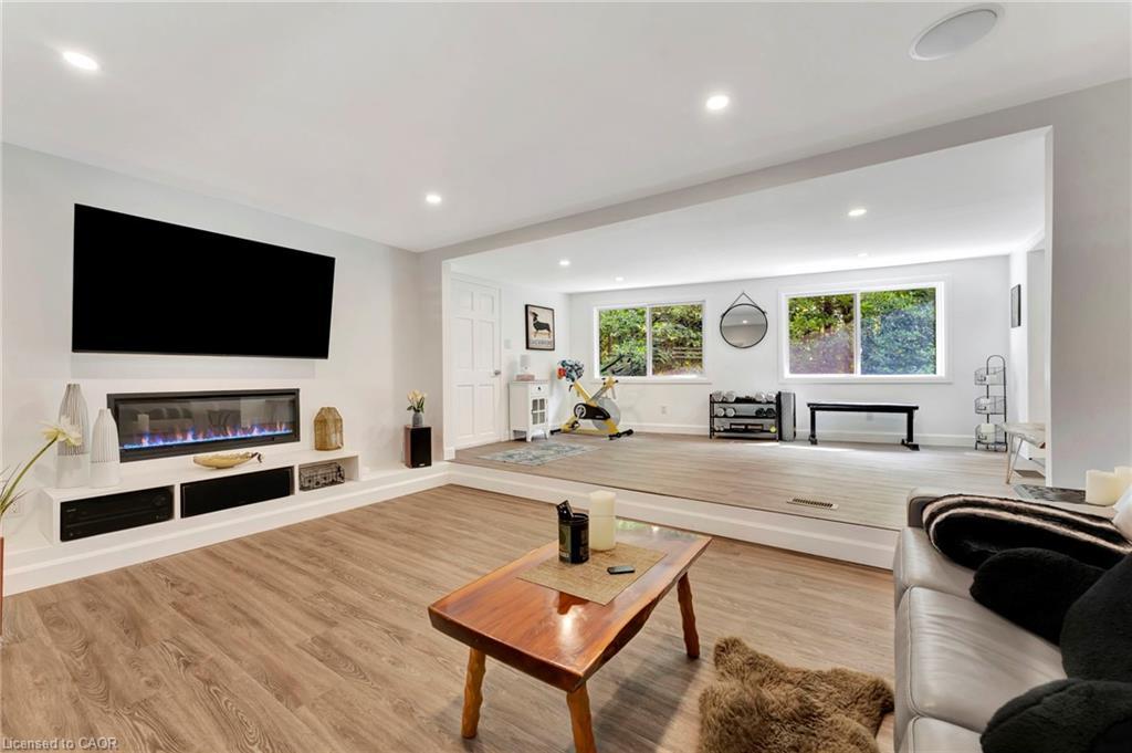 275 Talbot Street N, Simcoe, ON - Indoor Photo Showing Living Room With Fireplace