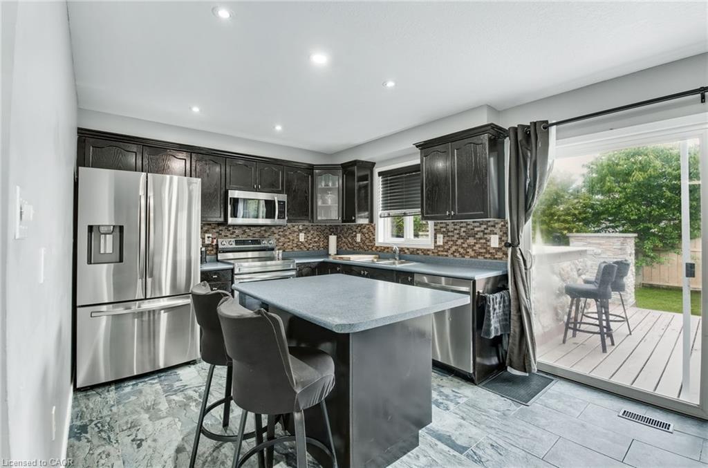 5 Mavin Street, Brantford, ON - Indoor Photo Showing Kitchen With Upgraded Kitchen