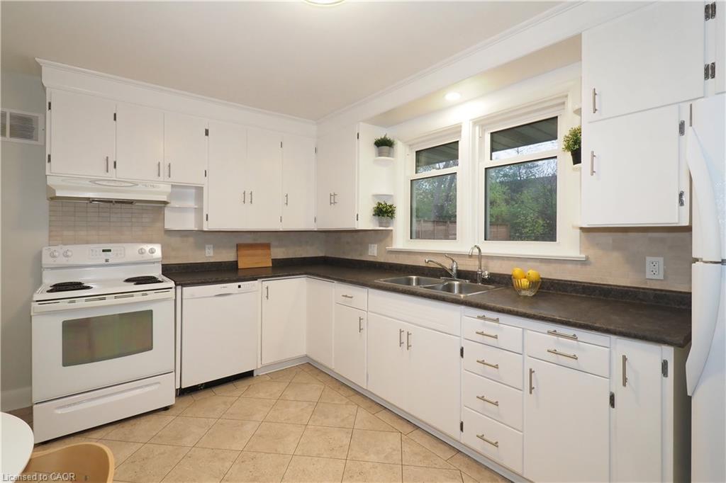 296 Dumfries Avenue, Kitchener, ON - Indoor Photo Showing Kitchen With Double Sink