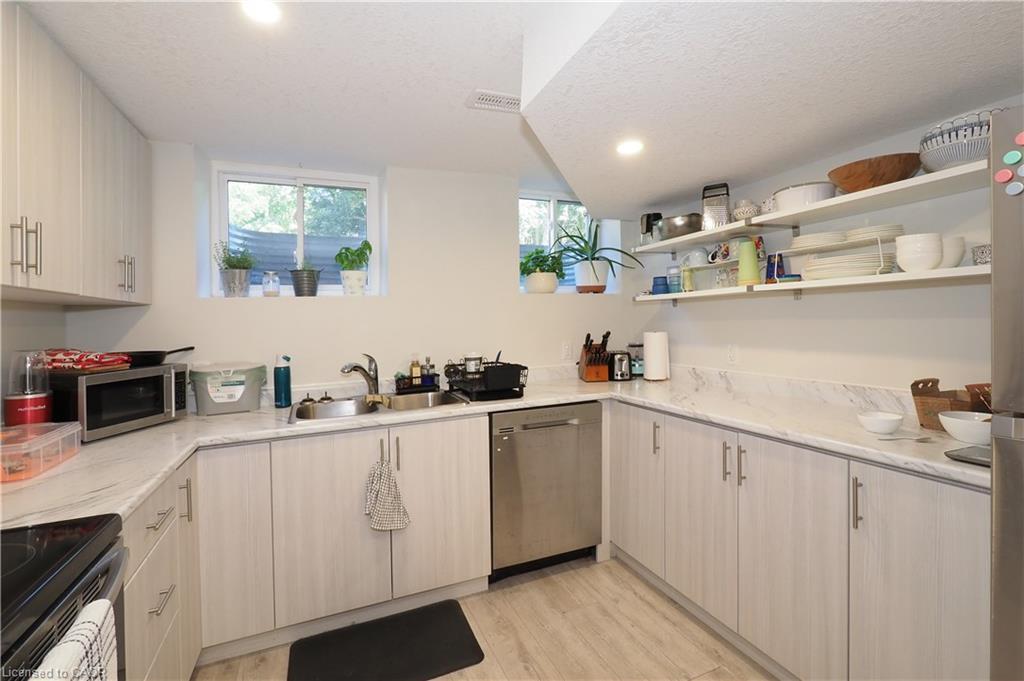 296 Dumfries Avenue, Kitchener, ON - Indoor Photo Showing Kitchen With Double Sink