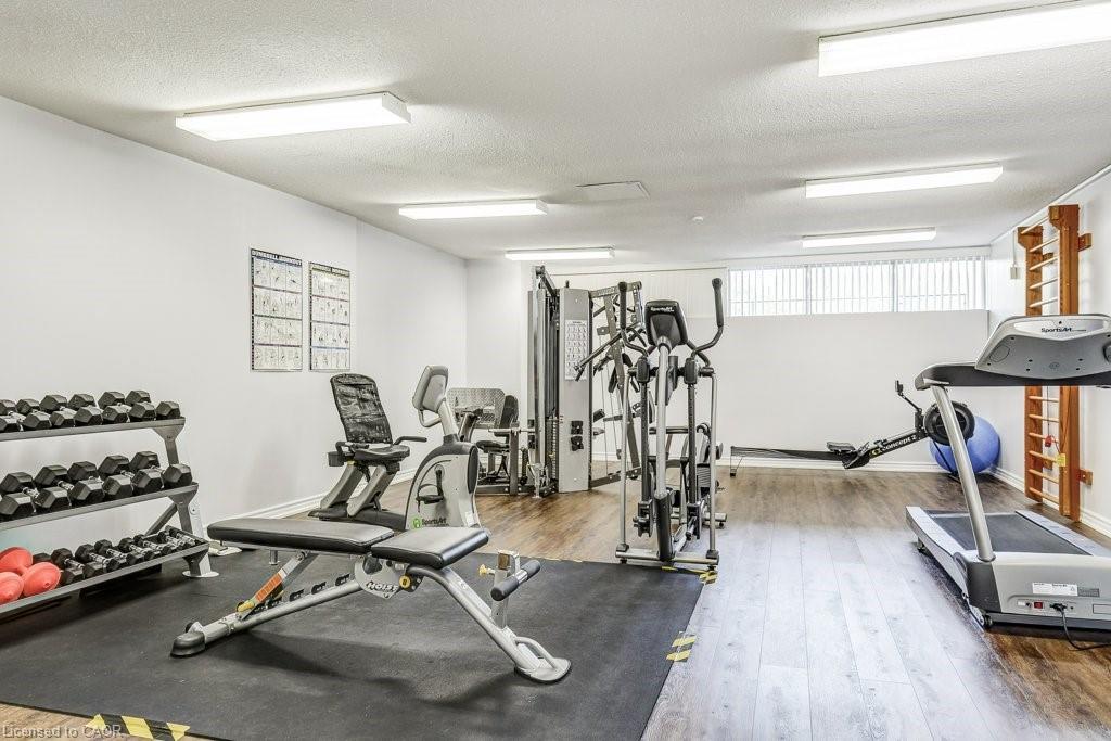 1002-2055 Upper Middle Road, Burlington, ON - Indoor Photo Showing Gym Room