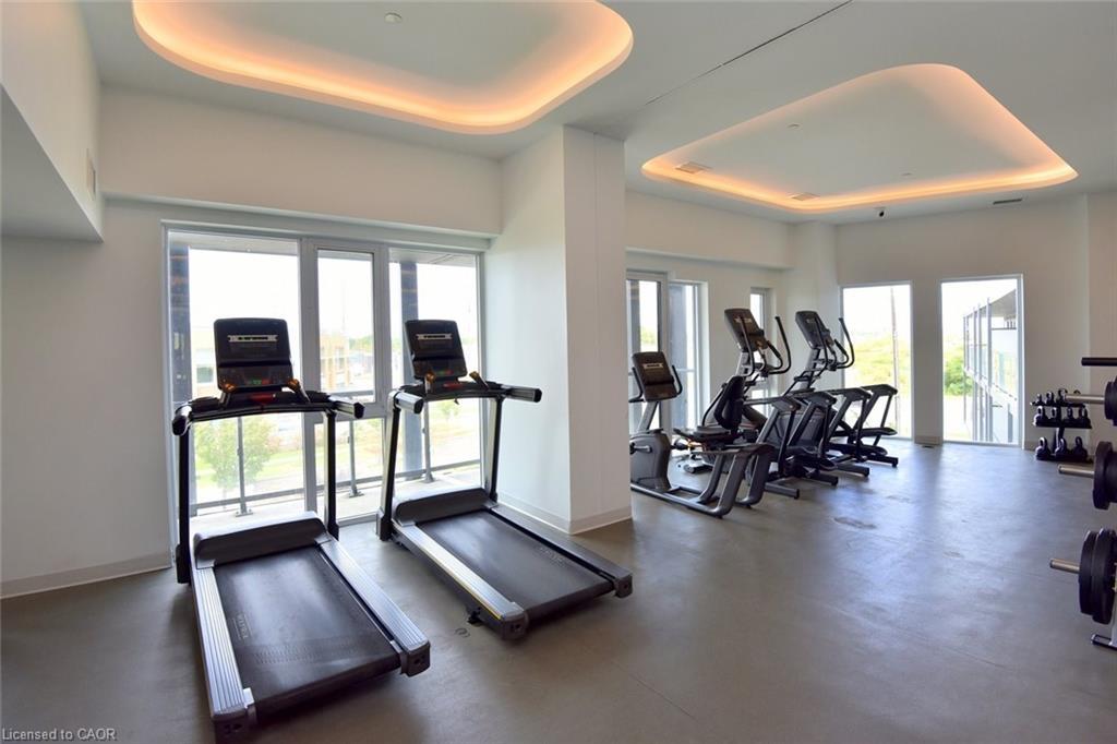 B1006-3200 Dakota Common, Burlington, ON - Indoor Photo Showing Gym Room