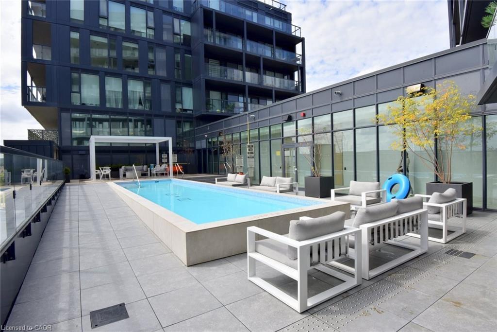 B1006-3200 Dakota Common, Burlington, ON - Outdoor With In Ground Pool