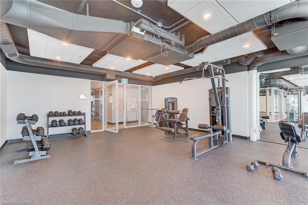 2404-60 Frederick Street, Kitchener, ON - Indoor Photo Showing Gym Room