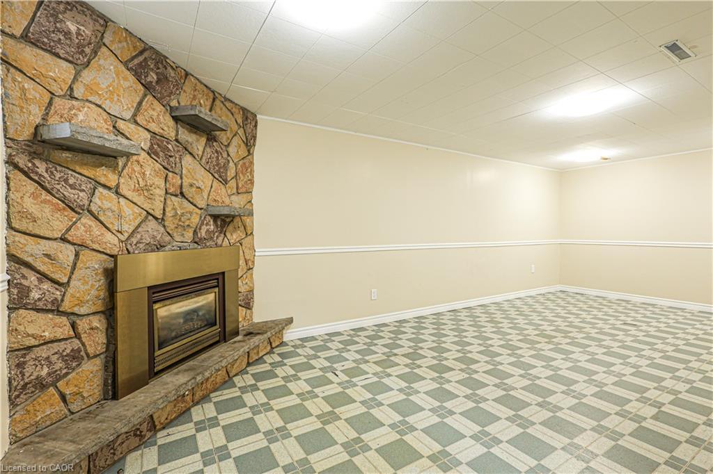 39 Carousel Avenue, Hamilton, ON - Indoor Photo Showing Other Room With Fireplace