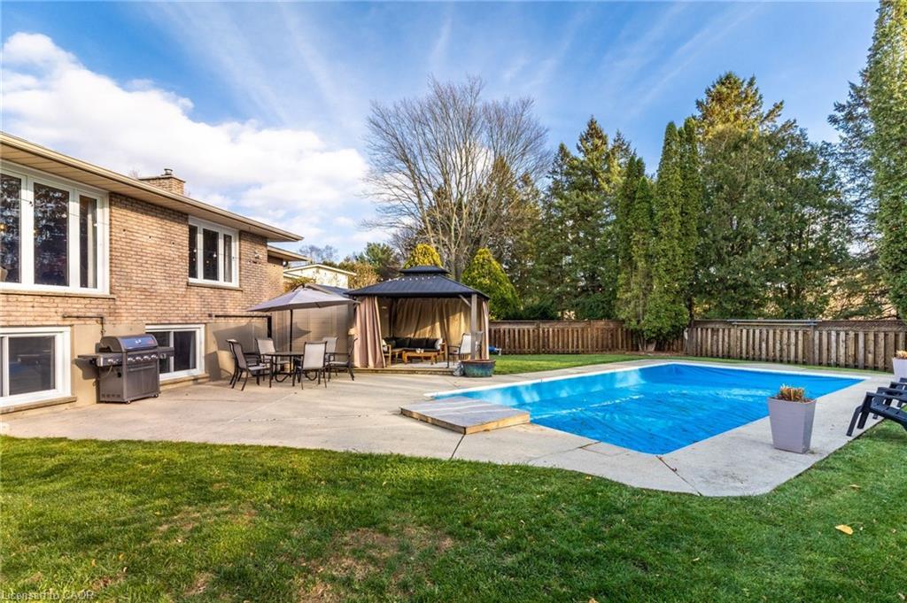 34 Dora Drive, Simcoe, ON - Outdoor With In Ground Pool With Backyard