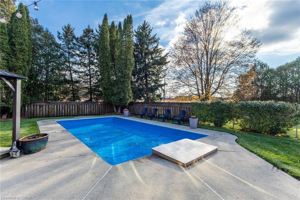 34 Dora Drive, Simcoe, ON - Outdoor With In Ground Pool With Backyard