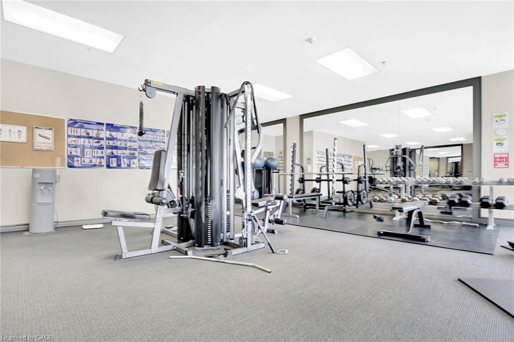 306-75 King Street E, Mississauga, ON - Indoor Photo Showing Gym Room