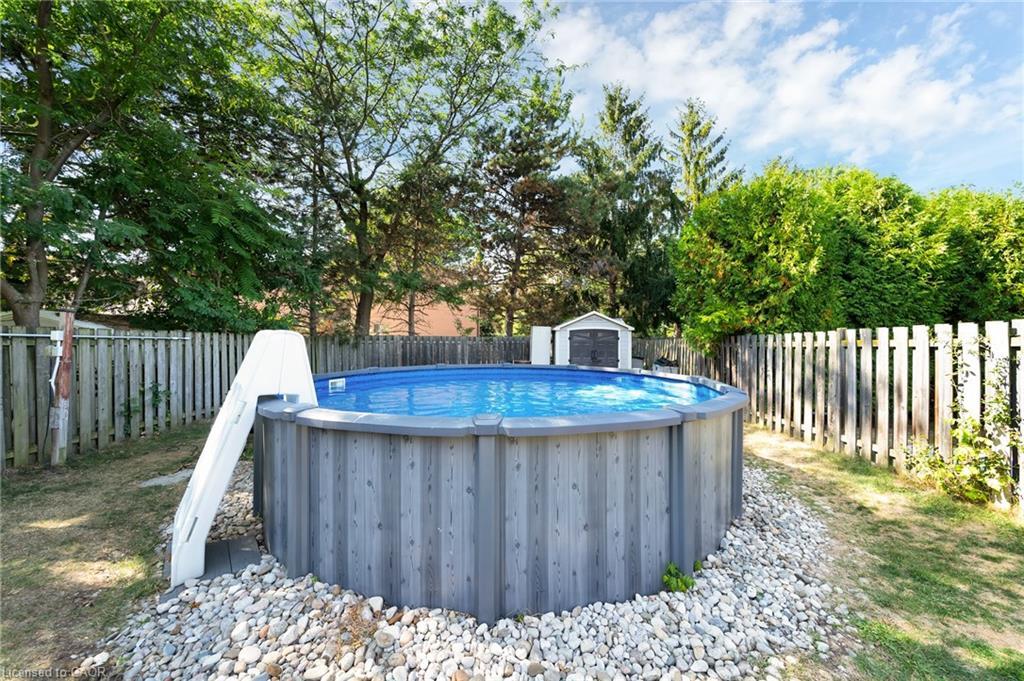 43 Elma Street, St. Catharines, ON - Outdoor With Above Ground Pool With Backyard
