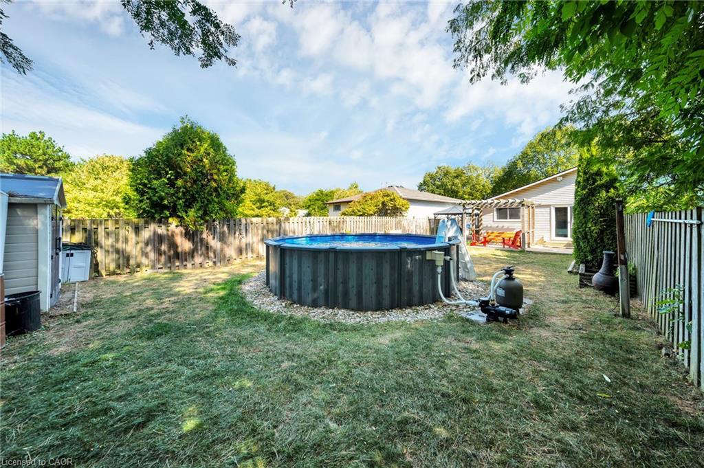 43 Elma Street, St. Catharines, ON - Outdoor With Above Ground Pool With Backyard
