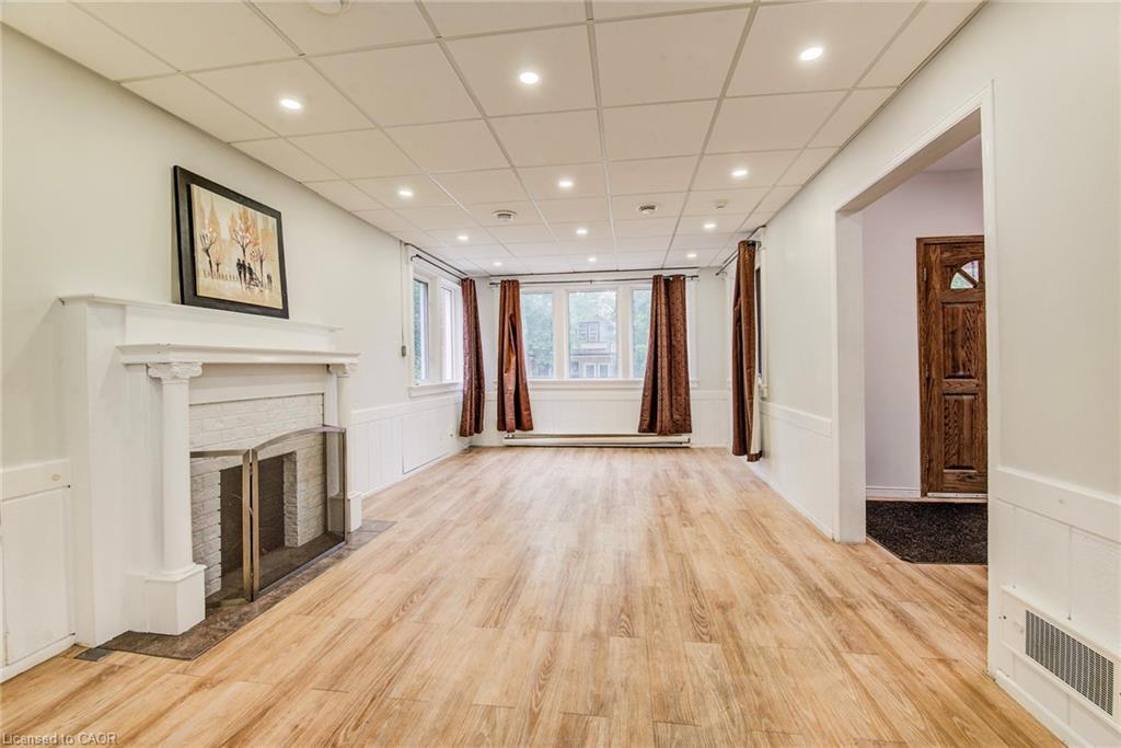 19 Schneider Avenue, Kitchener, ON - Indoor Photo Showing Other Room With Fireplace