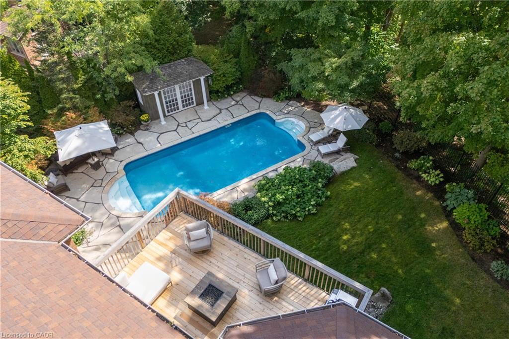 1285 Beaufort Drive, Burlington, ON - Outdoor With In Ground Pool With Backyard