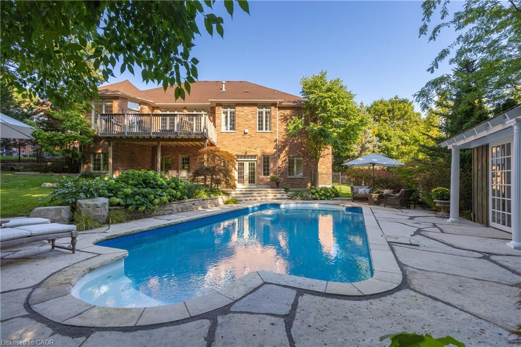 1285 Beaufort Drive, Burlington, ON - Outdoor With In Ground Pool With Backyard