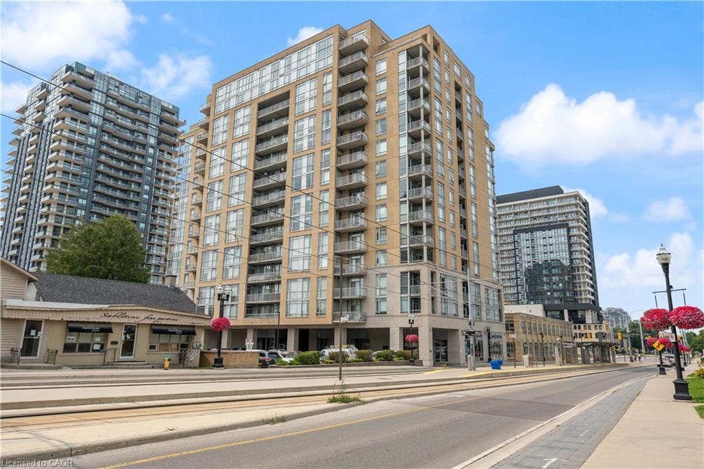906-191 King Street S, Waterloo, ON - Outdoor With Balcony With Facade