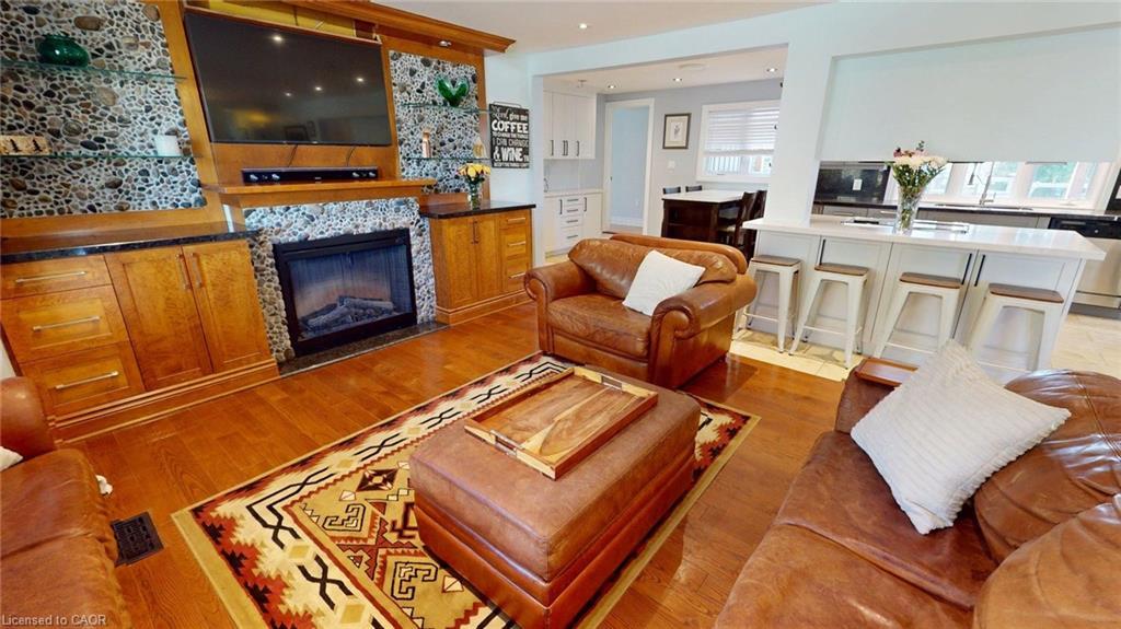 12860 Regional Road 25, Acton, ON - Indoor Photo Showing Living Room With Fireplace