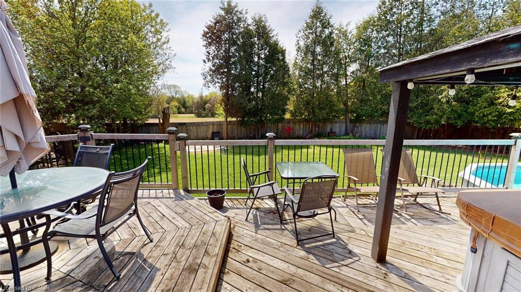 12860 Regional Road 25, Acton, ON - Outdoor With Above Ground Pool With Deck Patio Veranda With Exterior