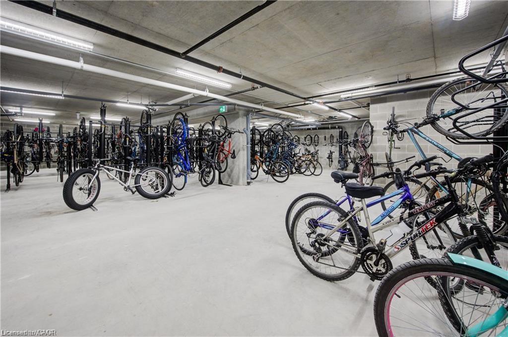 605-108 Garment Street, Kitchener, ON - Indoor Photo Showing Garage