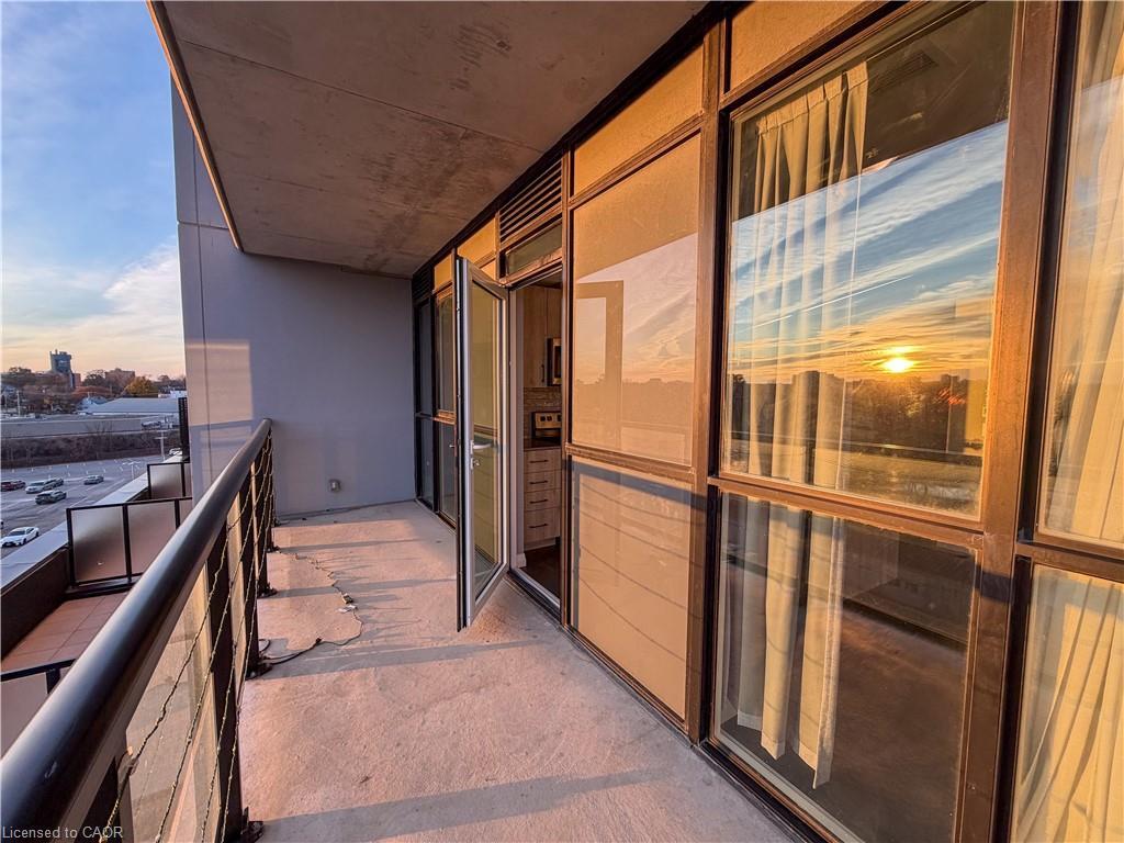 605-108 Garment Street, Kitchener, ON - With Balcony With Exterior