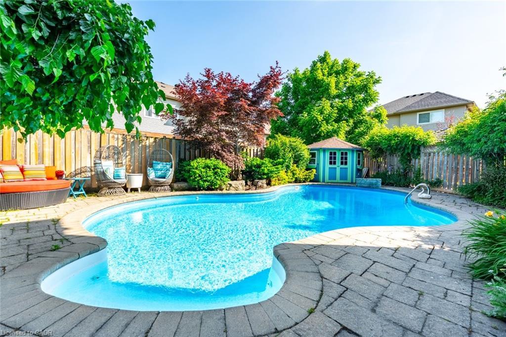 2338 Norland Drive, Burlington, ON - Outdoor With In Ground Pool With Deck Patio Veranda With Backyard