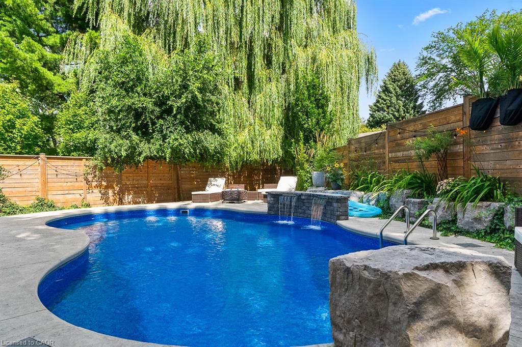 231 Southwood Court, Oakville, ON - Outdoor With In Ground Pool With Backyard