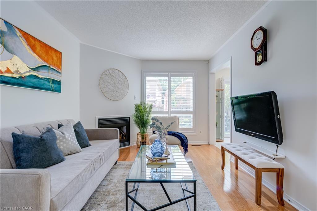 61 Cedarwood Crescent, Brampton, ON - Indoor Photo Showing Living Room With Fireplace