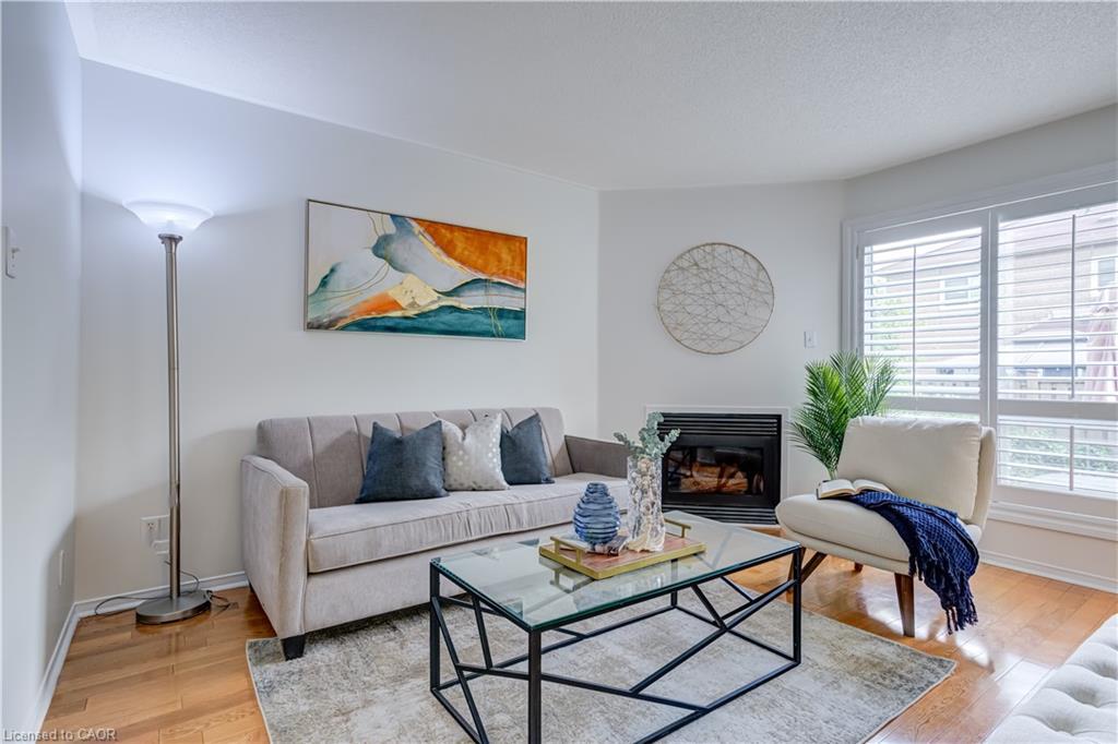 61 Cedarwood Crescent, Brampton, ON - Indoor Photo Showing Living Room With Fireplace