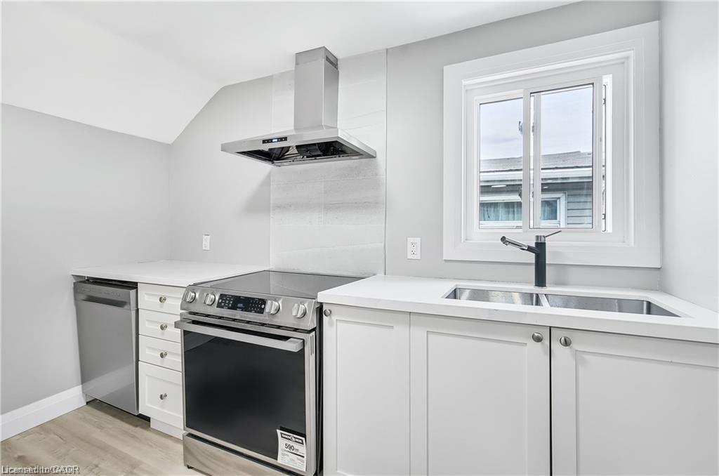 2-10 Comet Avenue, Hamilton, ON - Indoor Photo Showing Kitchen With Double Sink