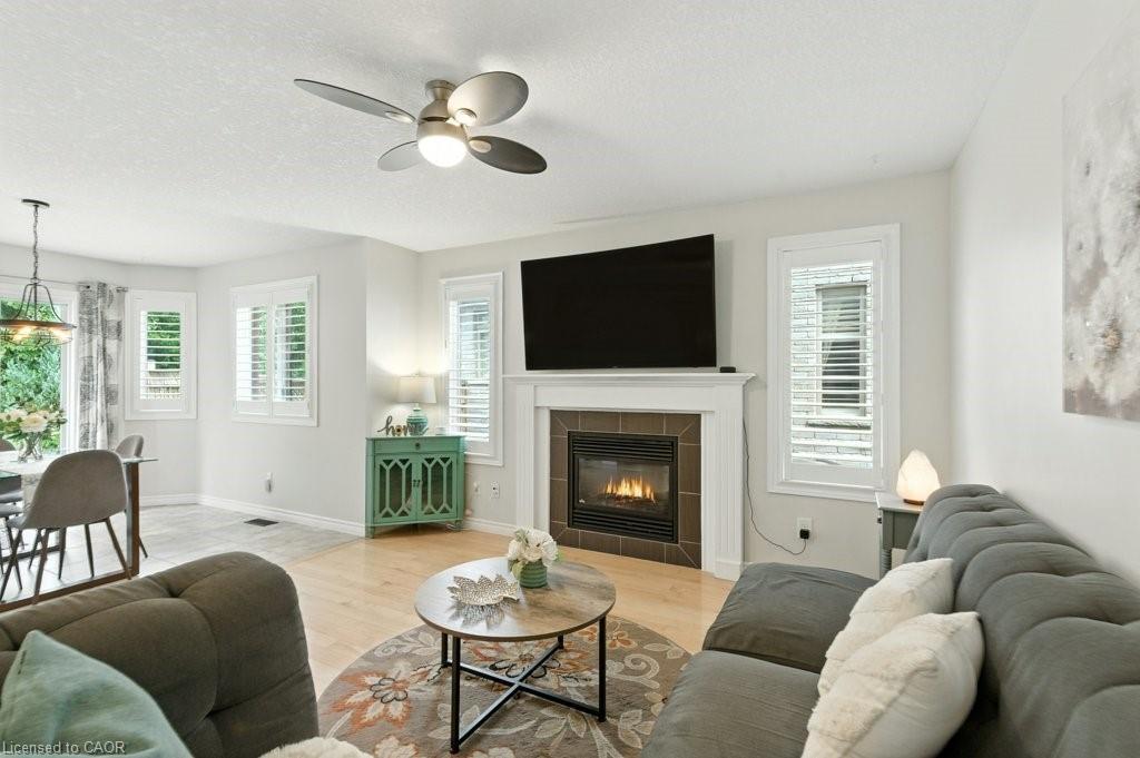 120 Spencer Drive, Elora, ON - Indoor Photo Showing Living Room With Fireplace