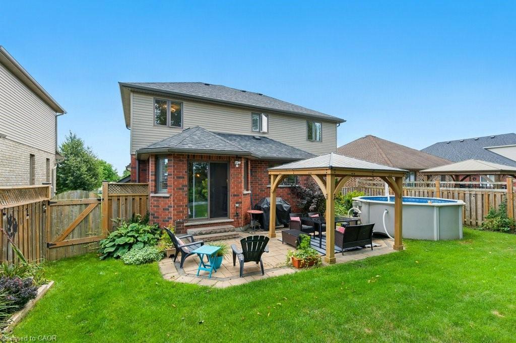 120 Spencer Drive, Elora, ON - Outdoor With Above Ground Pool With Backyard With Exterior